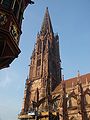 Maßwerkturm und Strebepfeiler des Freiburger Münsters