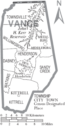 Vance County Townships