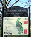 Map sign for Meanwood Park and Meanwood Valley Trail