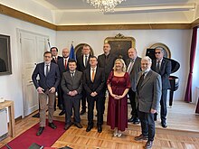 Members and representatives of Slavic Maticas in Ljubljana (Croatian, Slovak, Slovenian, Serbian, Montenegrin)