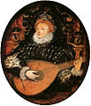 Elizabeth I playing the lute c. 1580