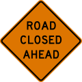 CW20-3 Road closed ahead