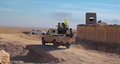 A SDF technical in a village captured from ISIL on 15 November 2016