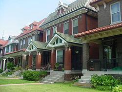 Two-family flats in the Skinker DeBaliviere neighborhood