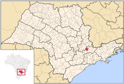 Location of Itatiba in São Paulo state