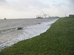 Northern dike Bremerhaven