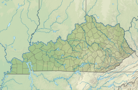 Map showing the location of Land Between the Lakes National Recreation Area