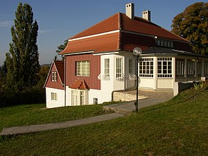 House on the vineyard of Max Klinger at Großjena, near Naumburg, Germany