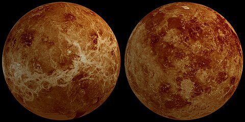 Beide Seiten der Venus