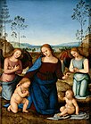 Perugino, The Virgin and Child with Saint John and two Angels