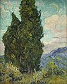 Vincent van Gogh: Zypressen, 1889, Metropolitan Museum of Art, New York