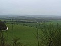 A view South across the Kent Weald from the North Downs Way near Detling