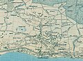 Zollikon auf der Wegkarte von 1919