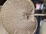 Vietnamese woven palm leaf fan
