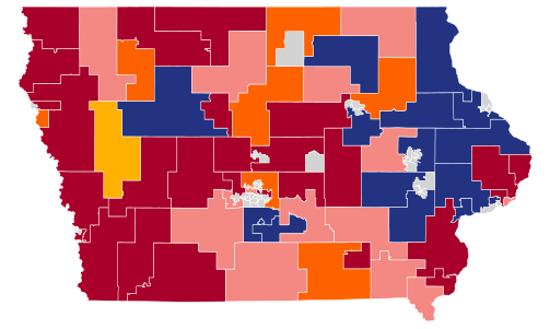 Endorsements by incumbent Republicans in the Iowa House of Representatives.   Endorsed Ron DeSantis (27)   Endorsed Donald Trump (15)   Endorsed Nikki Haley (7)   Endorsed Vivek Ramaswamy (1)   No endorsement (14)   Non-Republicans (36)