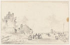 A. Schelfhout, Winter-landscape, undated; pencil on paper