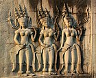 Apsaras of Angkor Wat, 12th century Cambodia