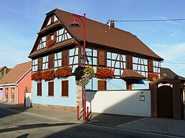 A half-timbered house in Artolsheim