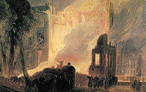 The Burning of the Mansion House, Queen Square