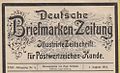 Deutsche Briefmarken-Zeitung von 1911