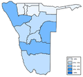 Distribution of Khoekhoegowab