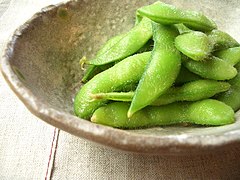 Edamame (green soybeans)