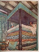 The fairytale The Princess and the Pea exaggerates the traditional European layering of thin mattresses.