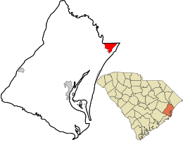 Location in Georgetown County and the state of South Carolina