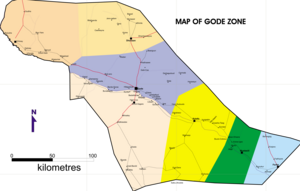 Map of Shabelle Zone
