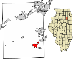 Location of Gardner in Grundy County, Illinois.