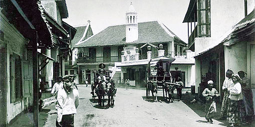 Hadhrami Arab neighborhood in Ampel, Surabaya, 1880