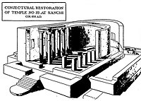 Conjectural reconstruction of Temple 18 by Percy Brown (now dated earlier)