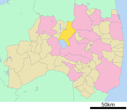 Location of Inawashiro in Fukushima Prefecture