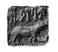 Indus seal discovered in Telloh, Mesopotamia.[76][77]