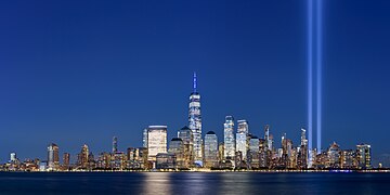Lower Manhattan from Jersey City September 2020 HDR panorama