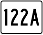 Route 122A marker