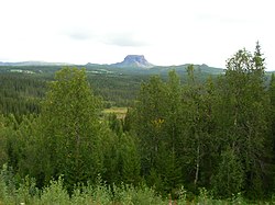 View of Hattfjell ("hat mountain")