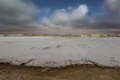 Panoramic view of the salt flats of Walvis Bay
