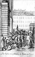 Die Russen brandschatzen in Berlin im Oktober 1760 (Daniel Chodowiecki, 1789)