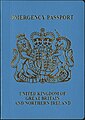 Series C emergency passport issued in the UK