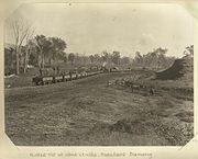 Workmen on a ballast train, 1903