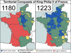 6. Conquests of Philip II (1180–1223)