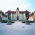 Valtice Castle in the Czech Republic (principal seat of the Liechtenstein princes until World War II, when the Nazi occupiers confiscated it, followed by Czech expropriation after the war)
