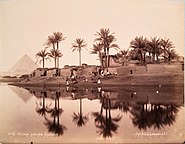 Village by the Nile near Gizeh