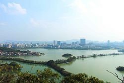 Panorama view of Duanzhou District and Seven Star Crags