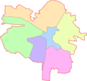 Plan der Landeshauptstadt Lemberg mit Ortsbezirken