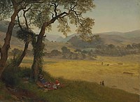 Albert Bierstadt, A Golden Summer Day Near Oakland, 1873