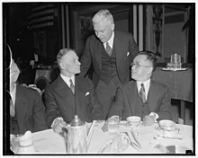 American Bar Association, Nielsen with William H. Vallance, and Chinese Ambassador Hu Shih in 1939.