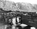 More equipment and combat supplies are brought ashore at Massacre Bay on 13 May 1943.