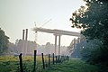 Talbrücke Pöppelsche bei Erwitte im Bau Anfang der 1970er Jahre